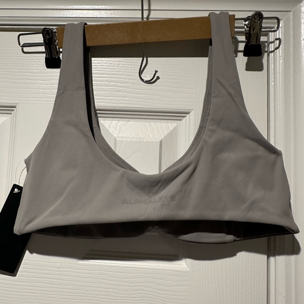 Alphalete Light Gray Activewear Top